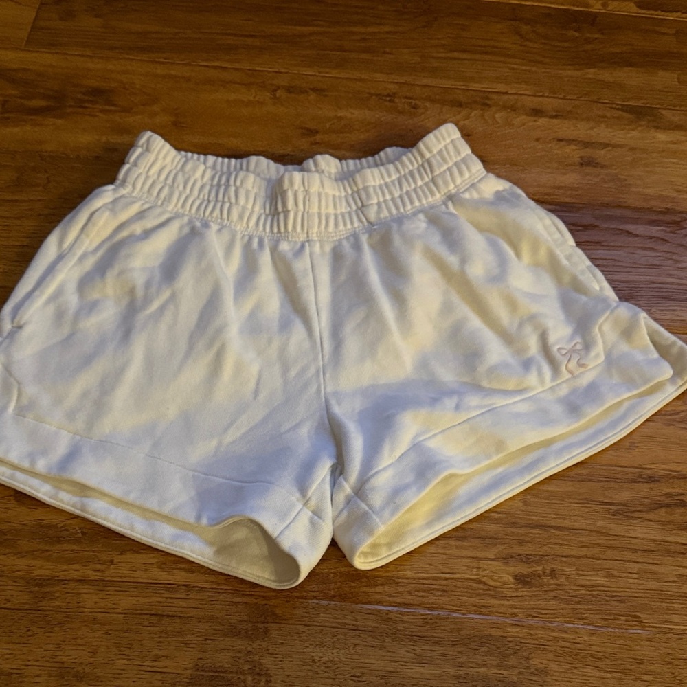 Aerie Women's White Athletic Shorts with Pockets